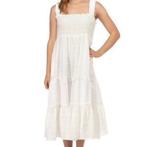 White Sleeveless Summer Dress